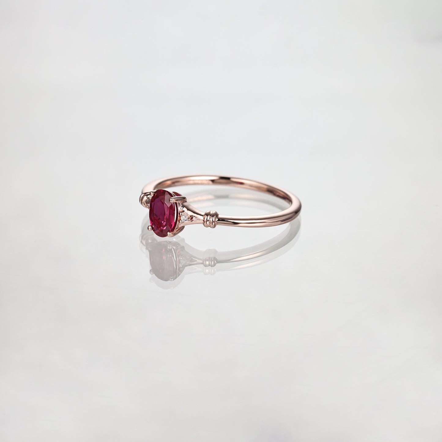 Stunning Oval Ruby Ring