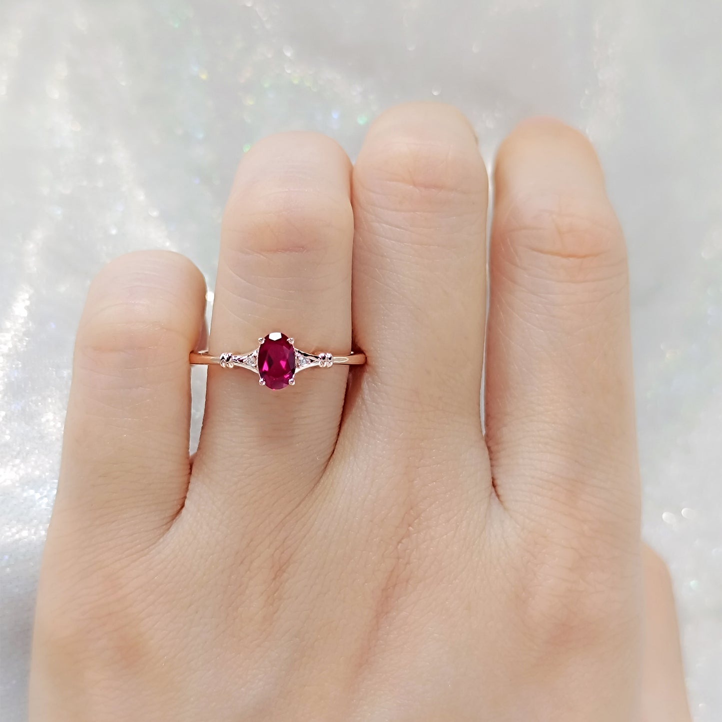 Stunning Oval Ruby Ring