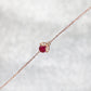Ladybug Ruby Diamond Bracelet
