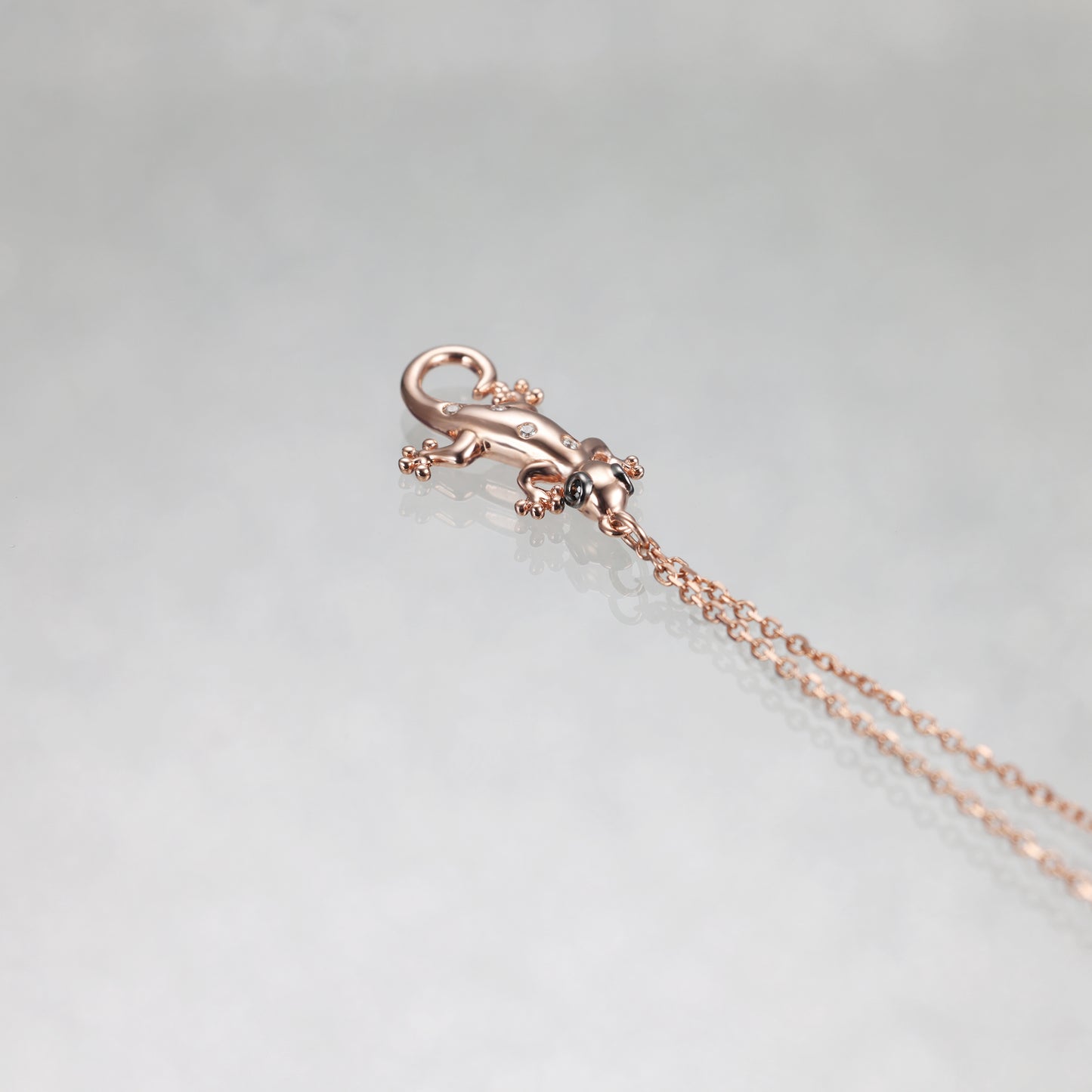 Rose Gold Lizard Diamond Bracelet