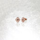 Oval Morganite Flower Diamond Earrings