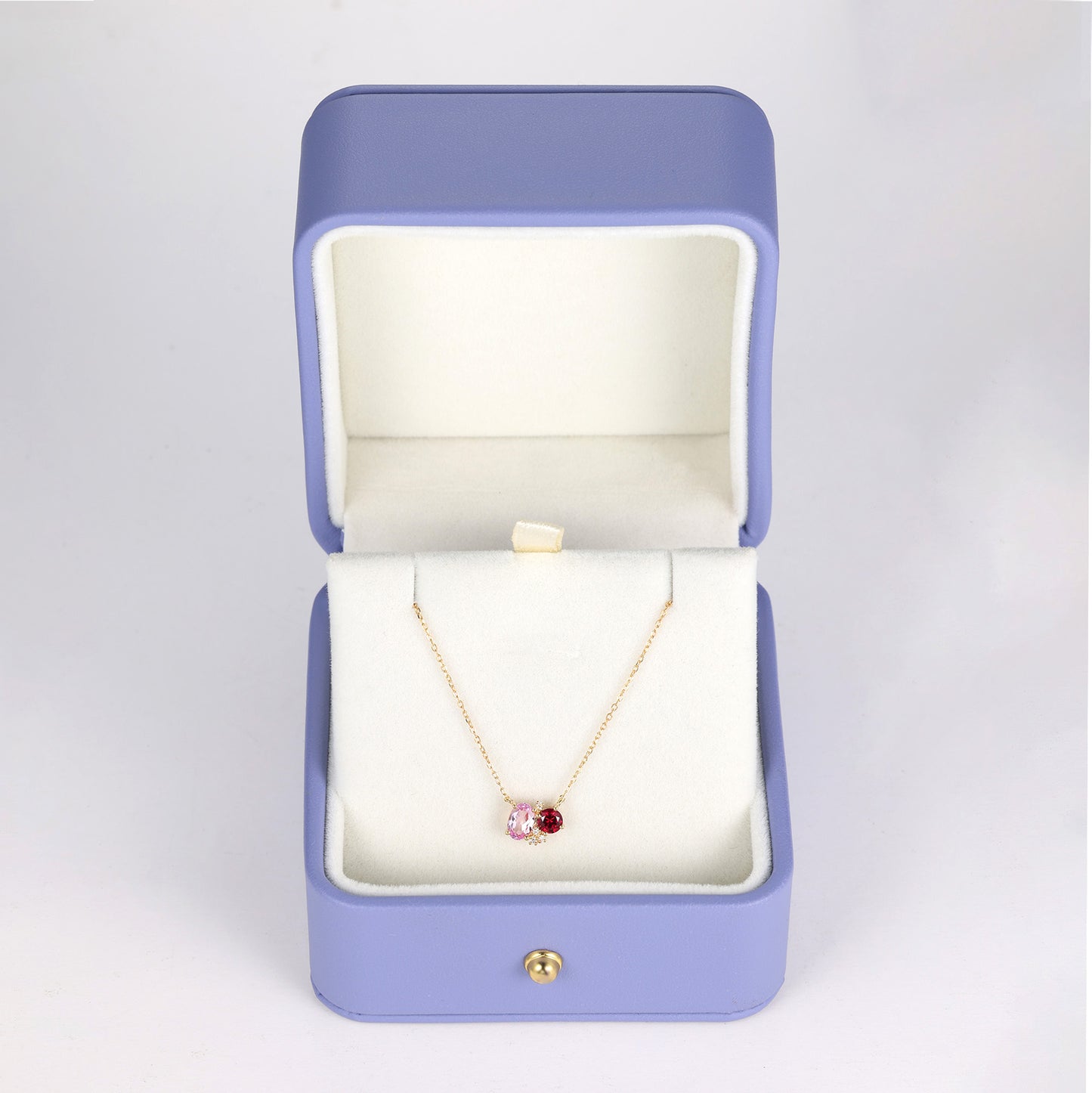 Ruby Pink Tourmaline Star Necklace