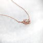 Oval Morganite Butterfly Necklace