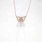 Oval Morganite Butterfly Necklace