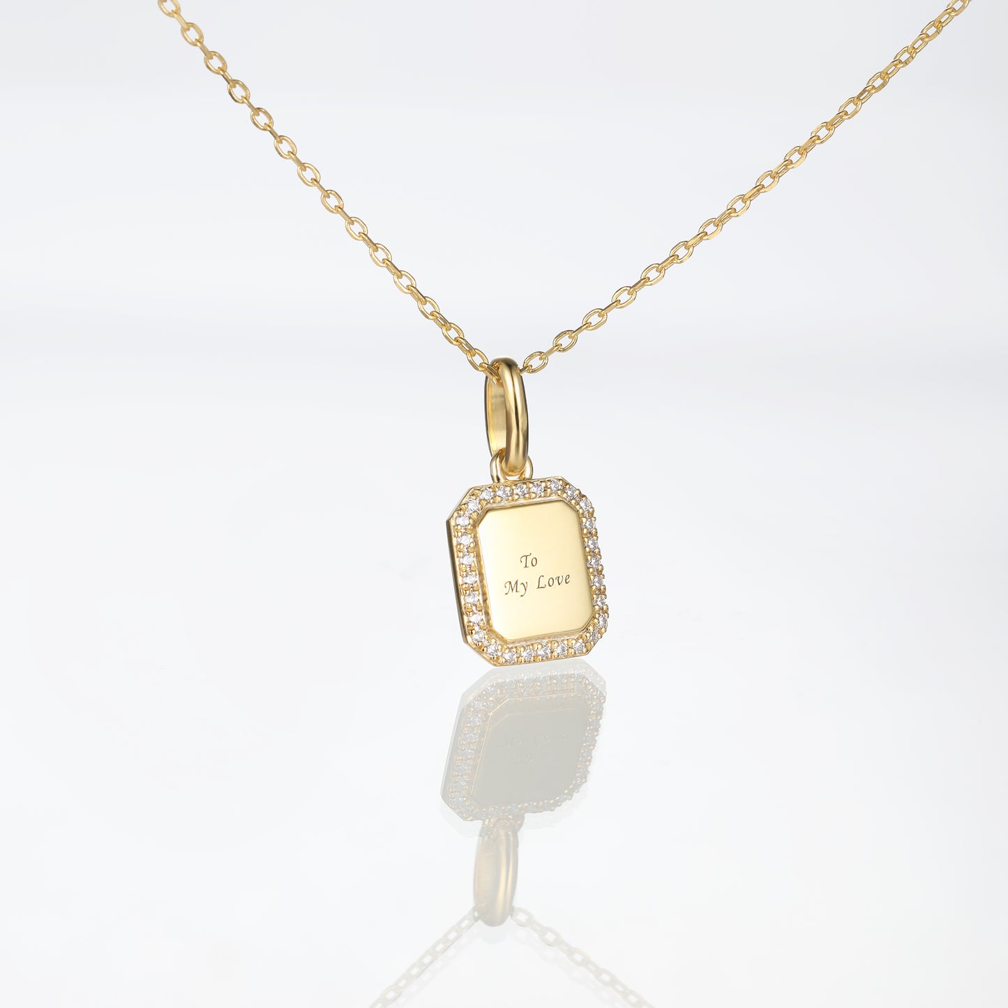 Engraved Tag Pendant