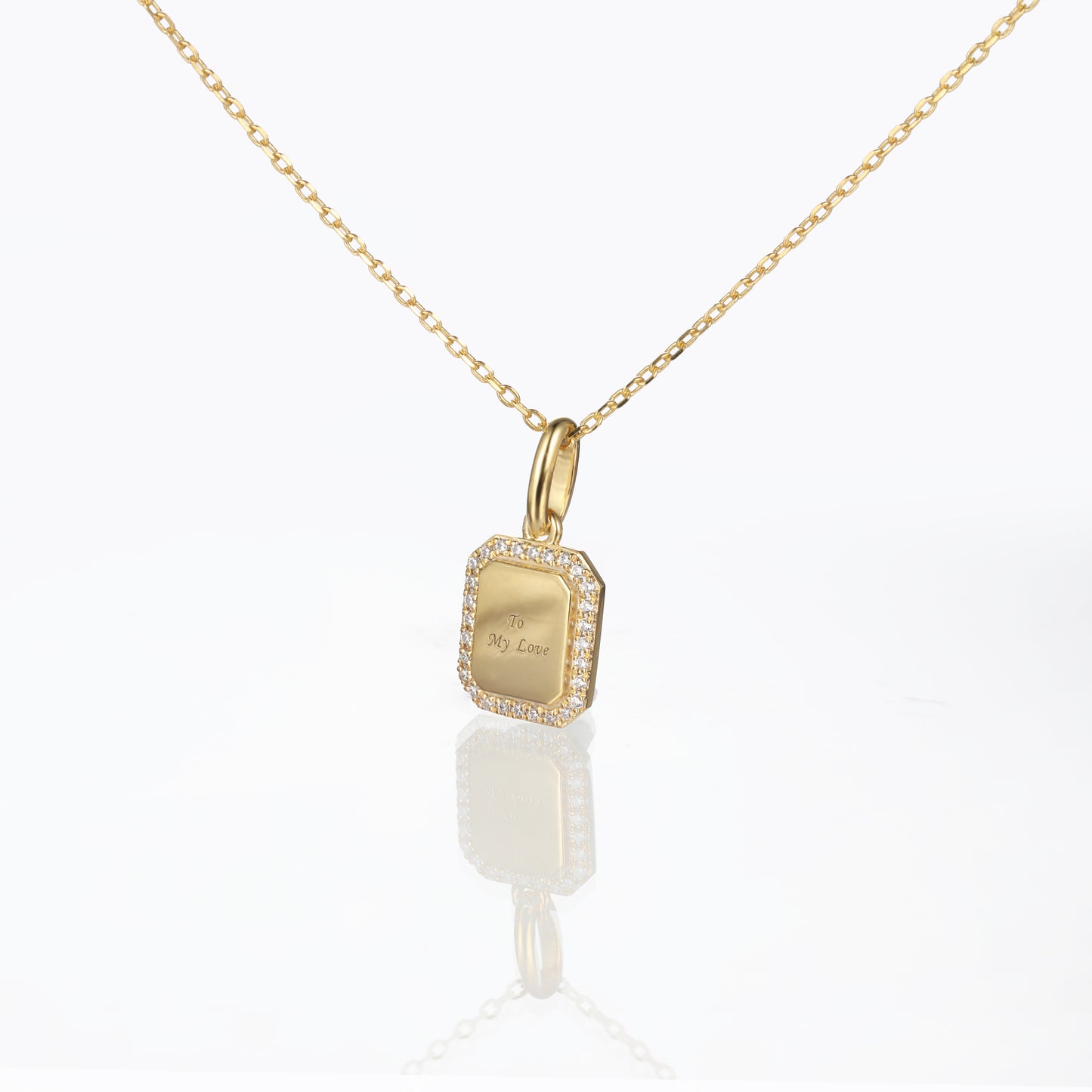 Engraved Tag Pendant