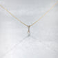 18K Gold X Initial Necklace