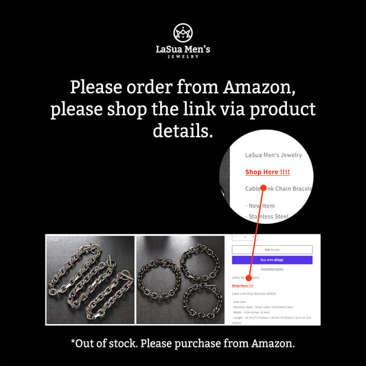 Cable Link Chain Bracelet (B0010)