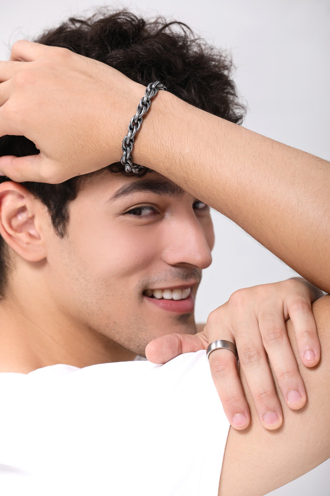 Twisted Rope Chain Link Bracelets for Men (B0002)
