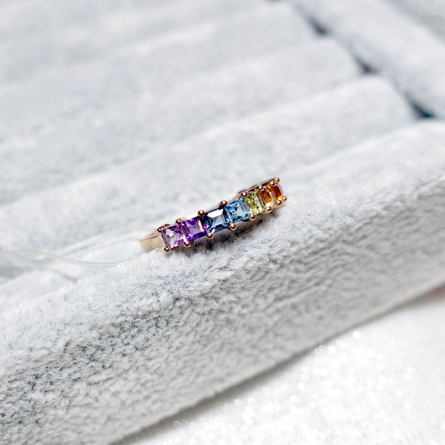 Rainbow Gemstone Ring