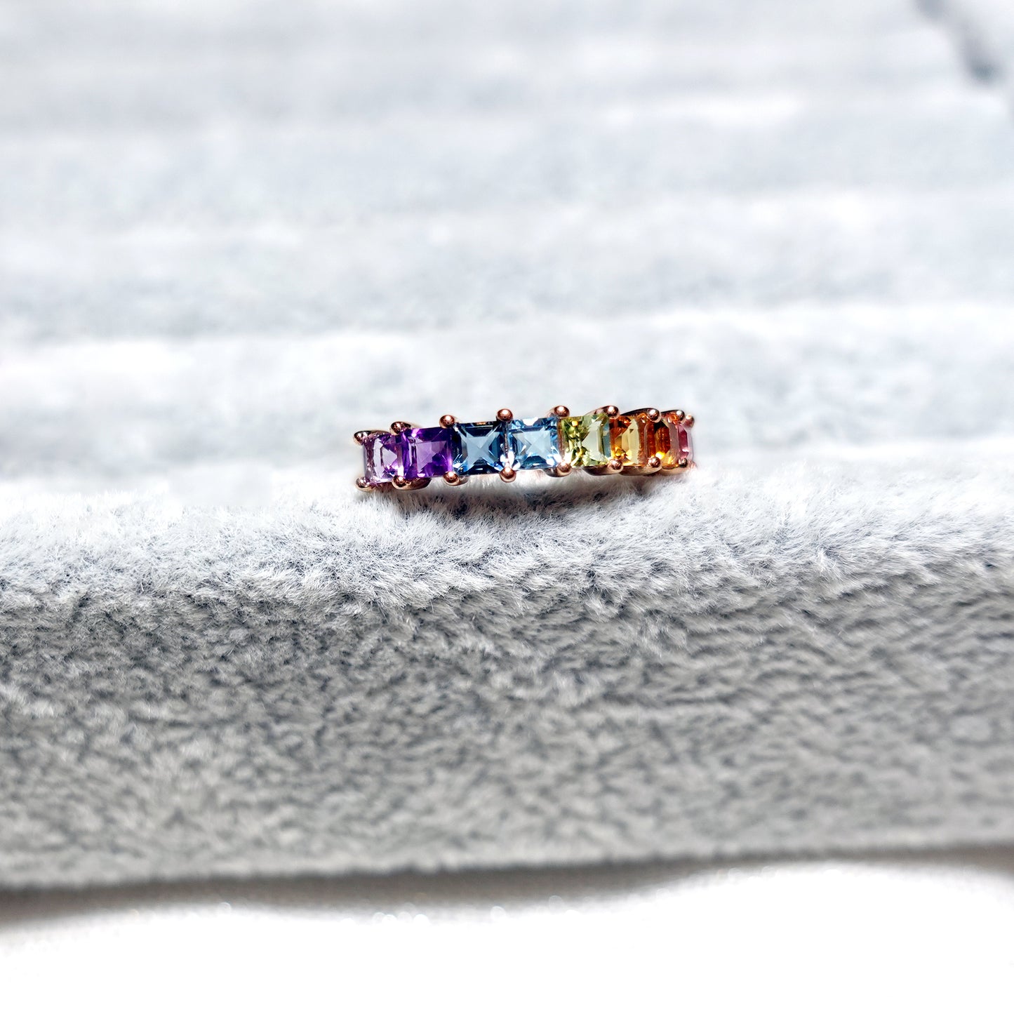 Rainbow Gemstone Ring