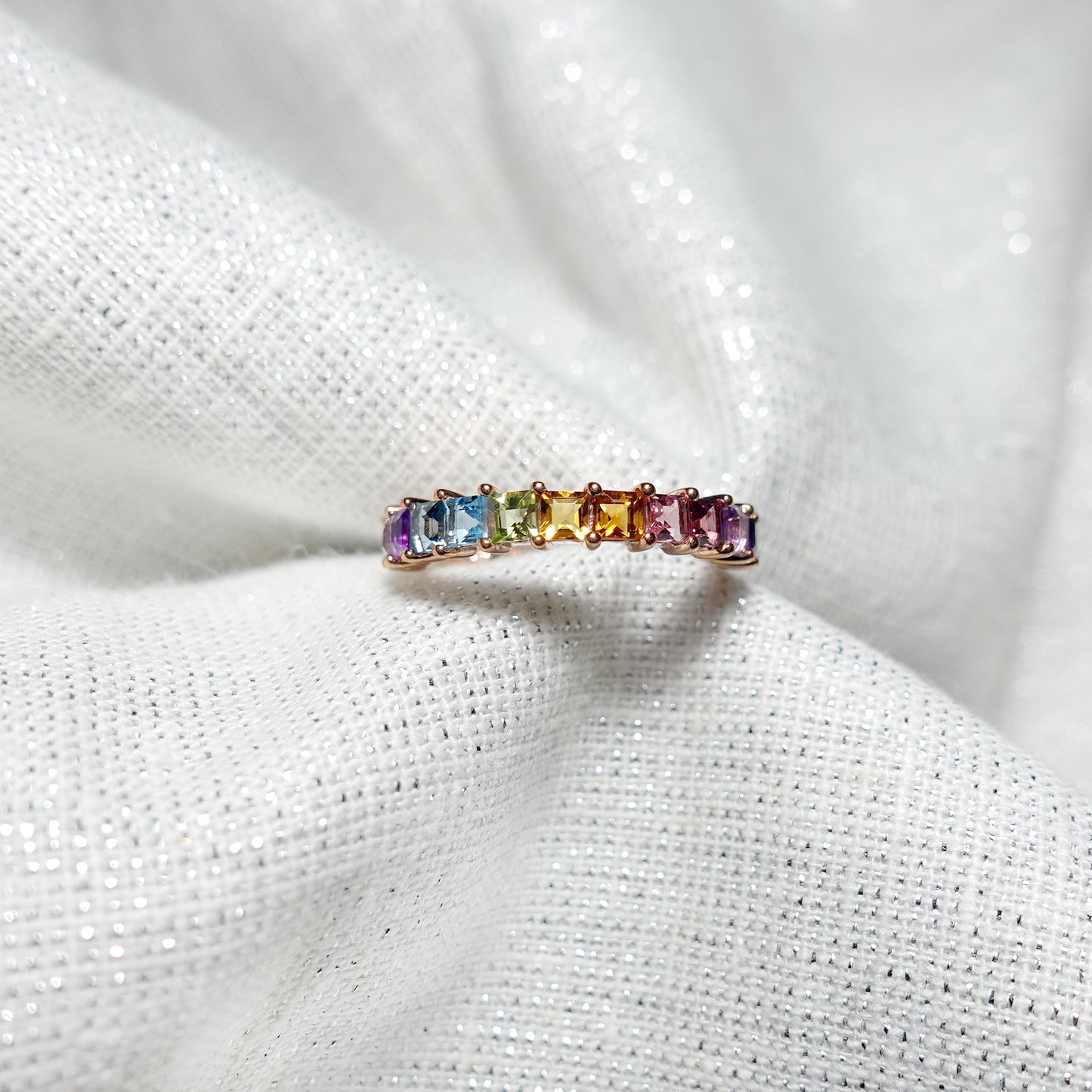 Rainbow Gemstone Ring