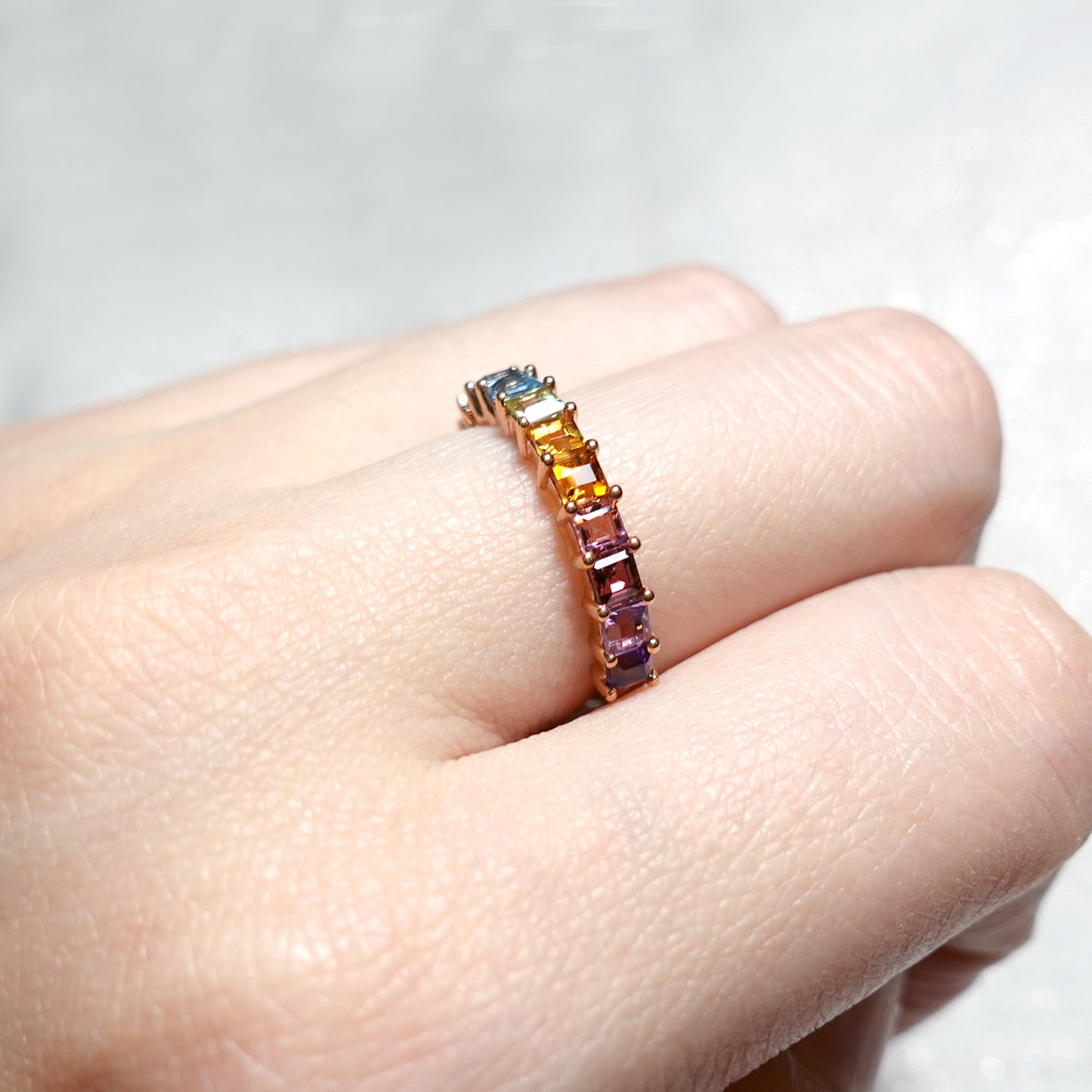 Rainbow Gemstone Ring