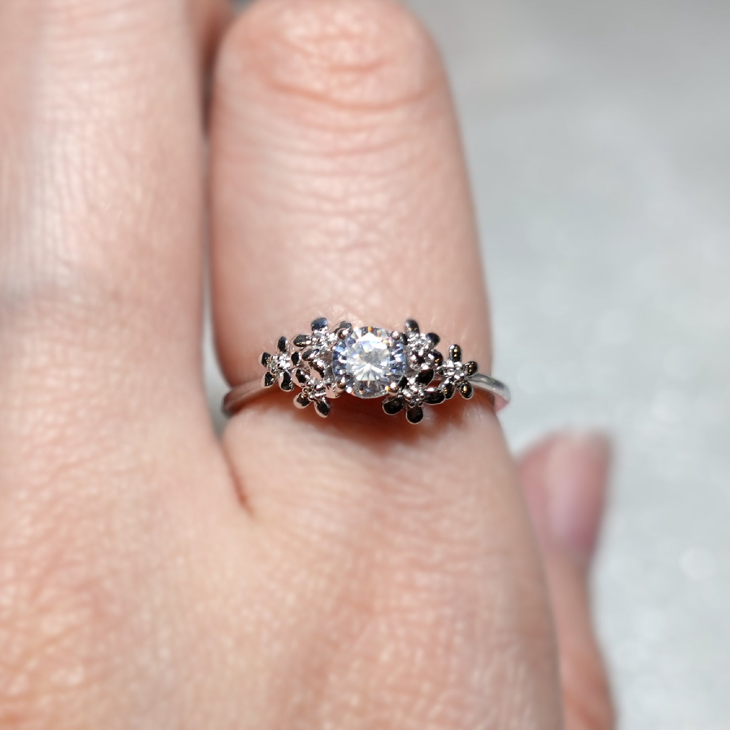 Forget Me Not Flower Ring