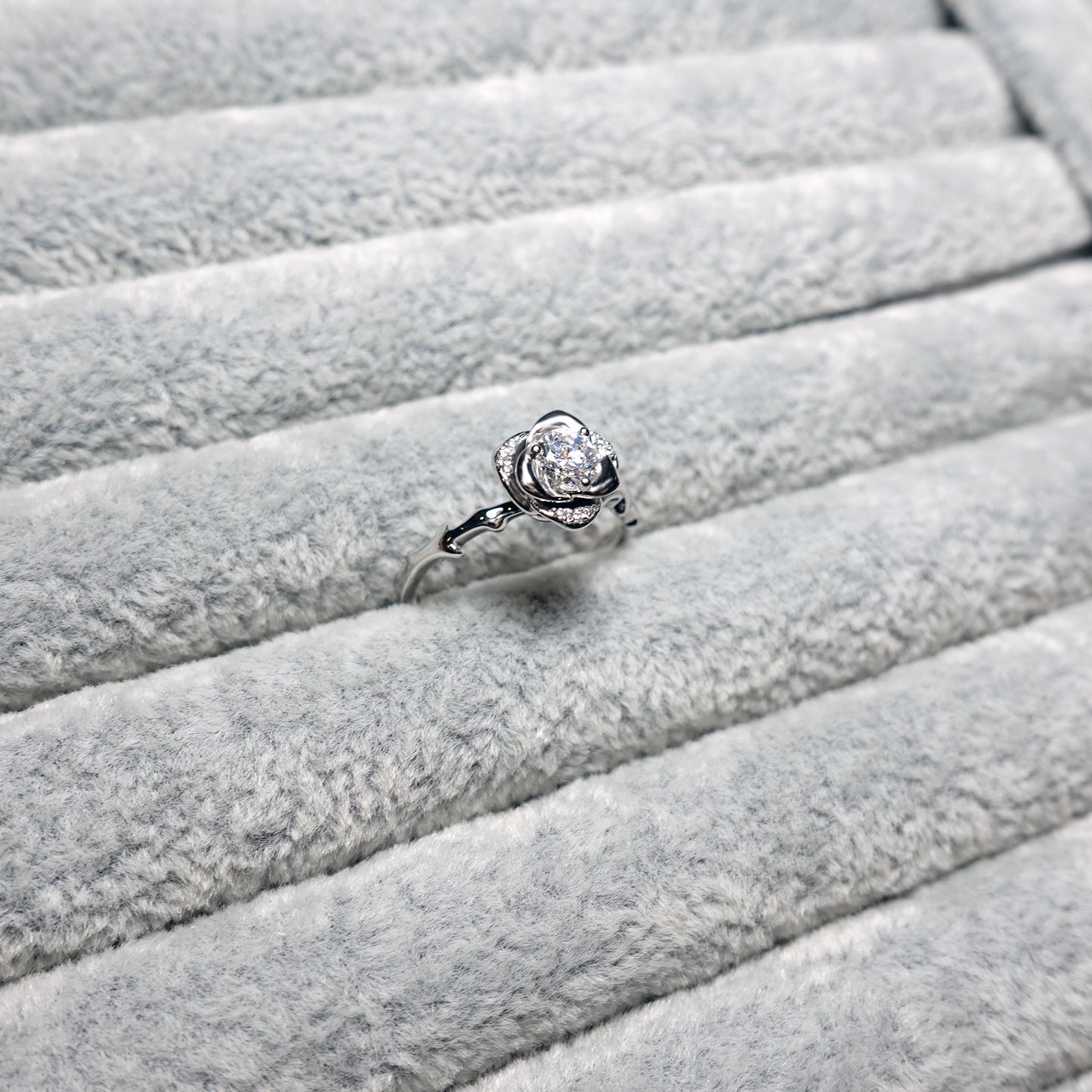 Rose Floral Promise Ring