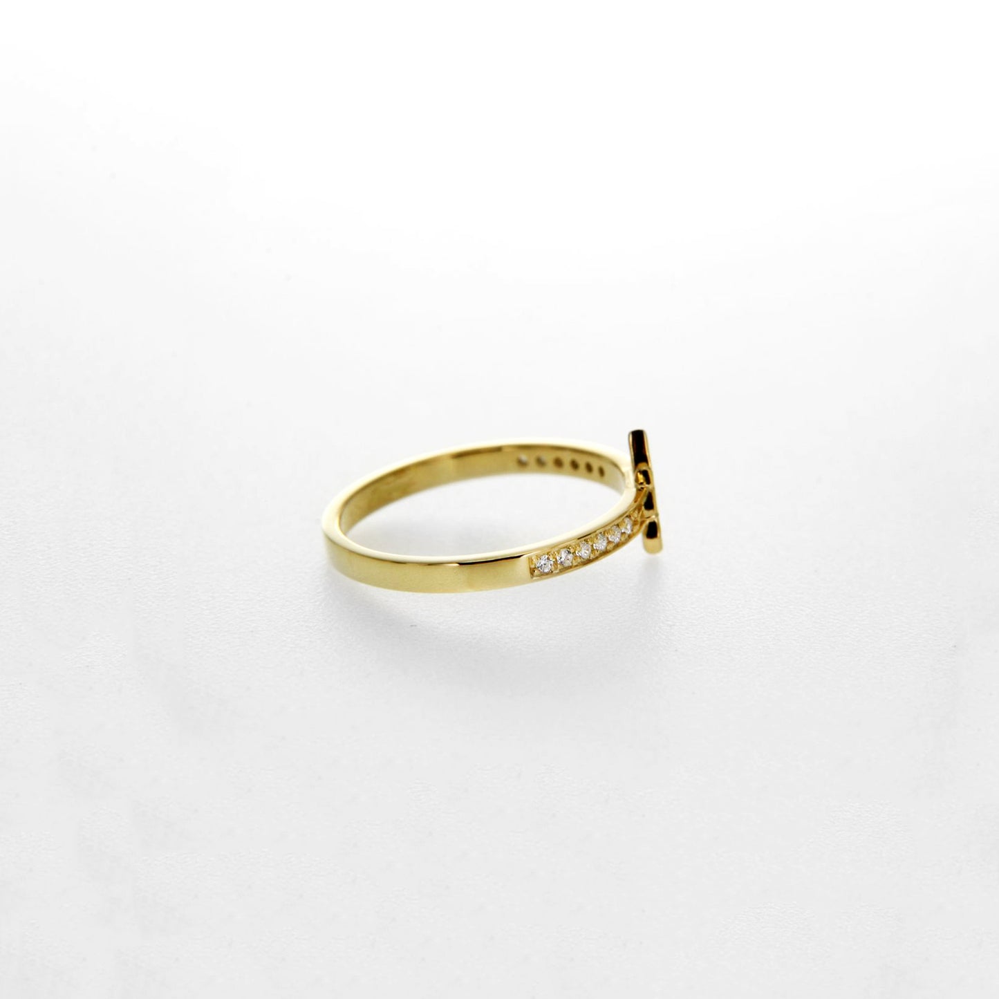 Gold Starburst Diamond Ring