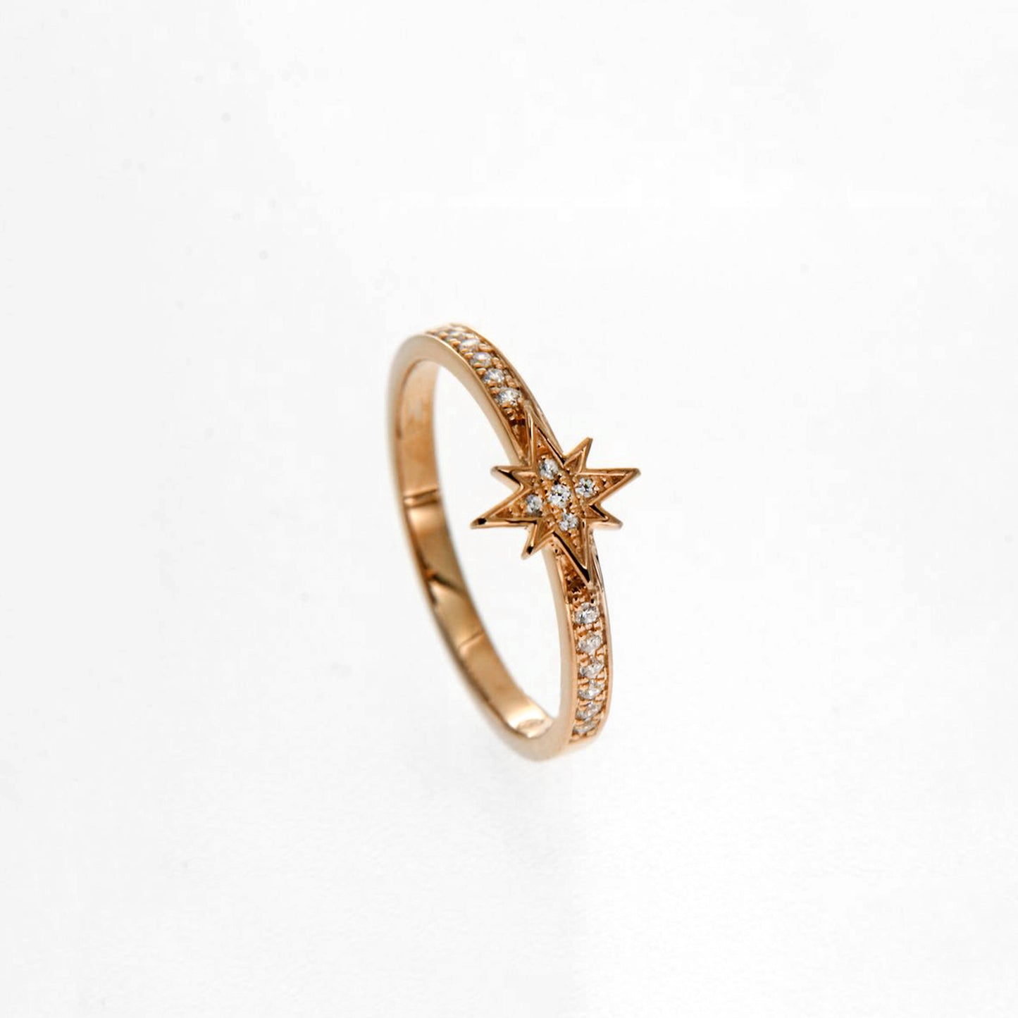 Gold Starburst Diamond Ring