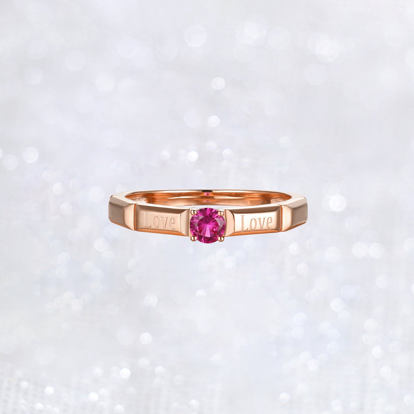 Chocolate Love Ruby Ring