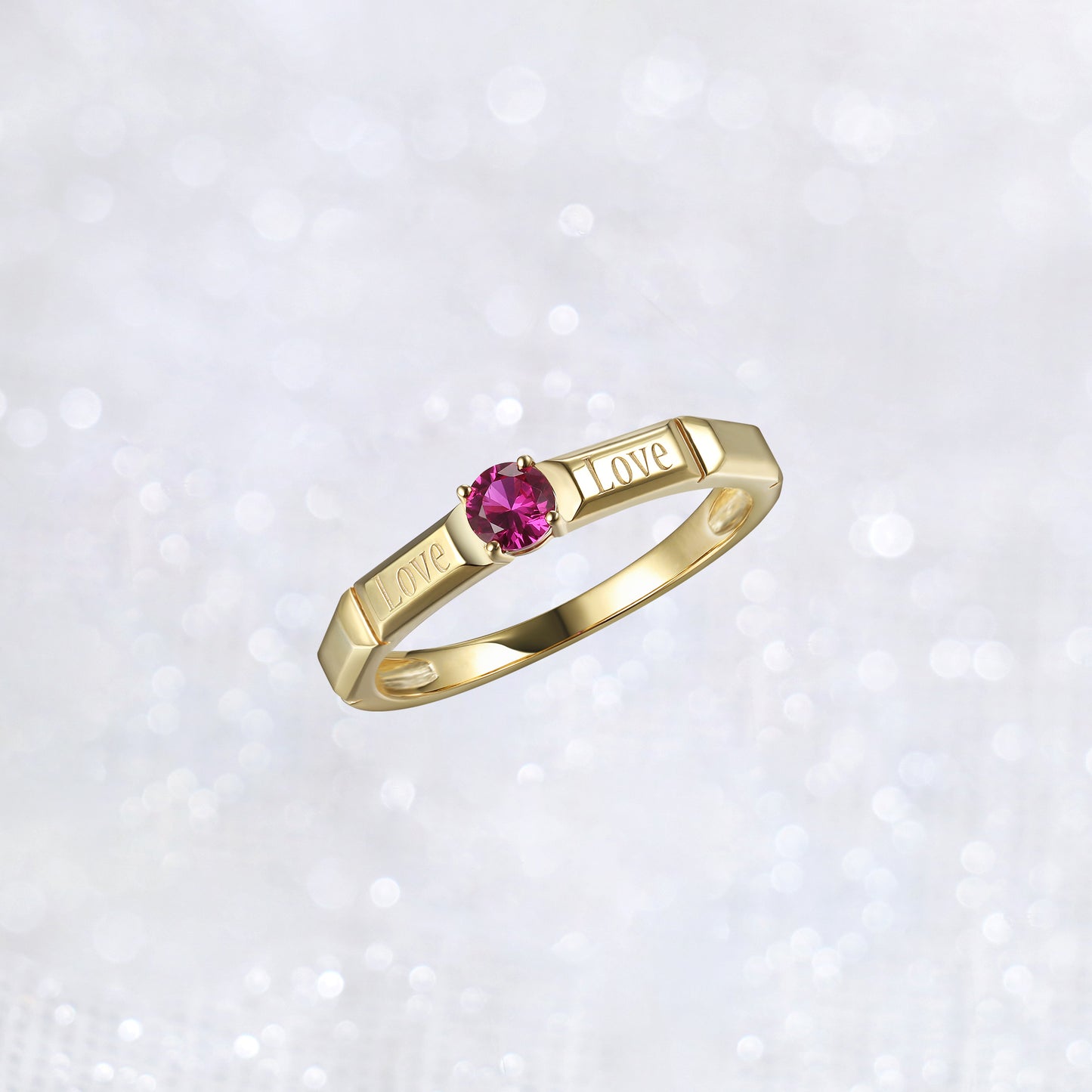 Chocolate Love Ruby Ring