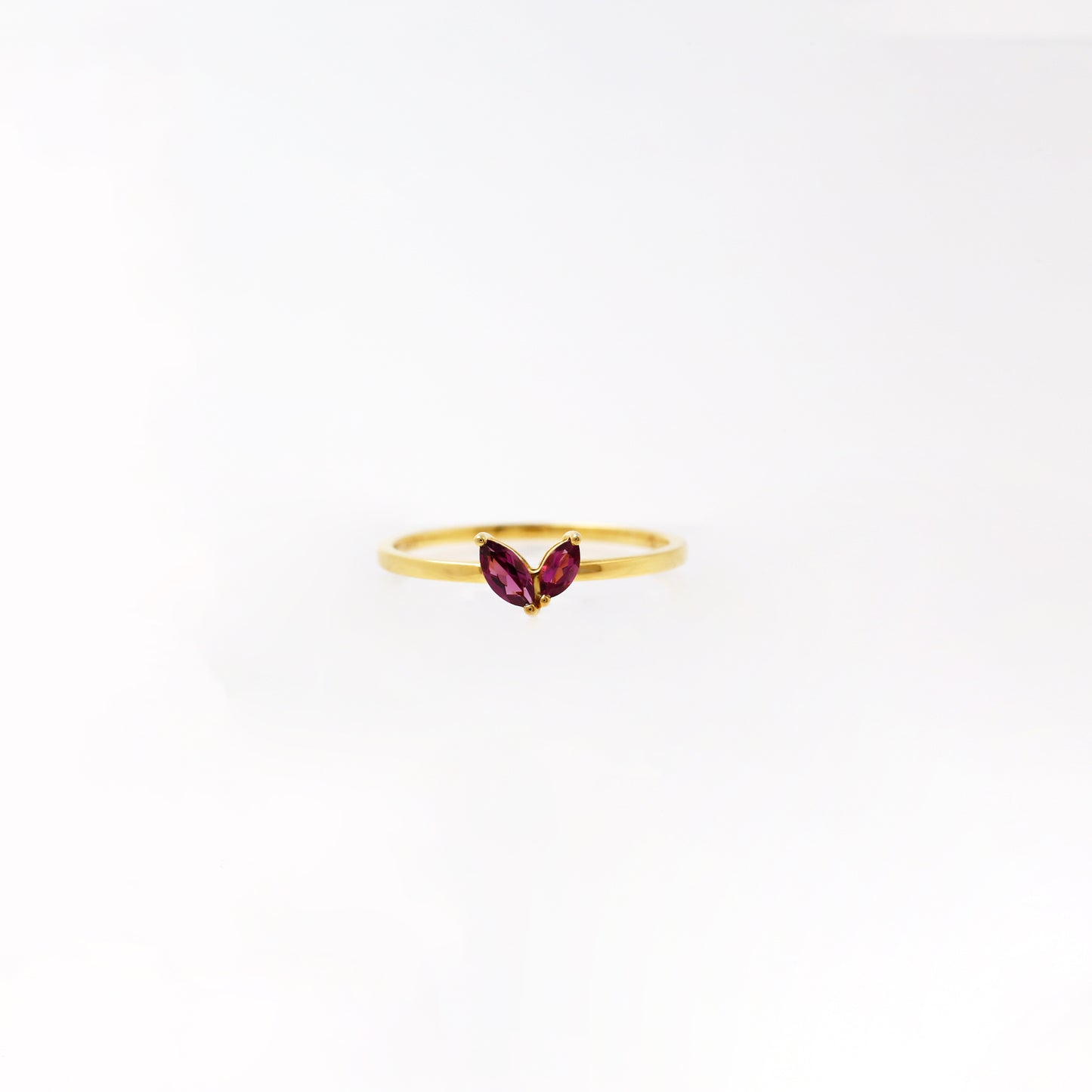 Double Marquise Garnet Ring