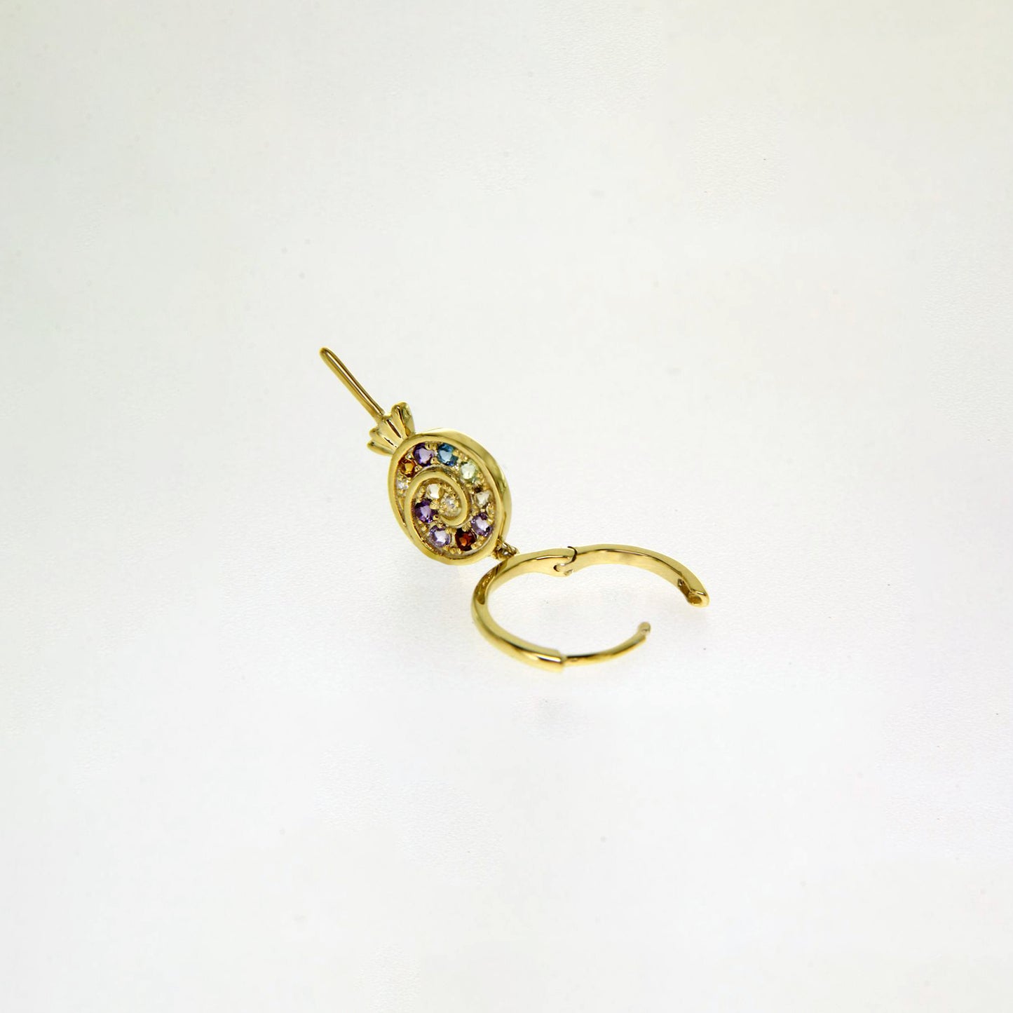 Colorful Gold Lollipop Earrings
