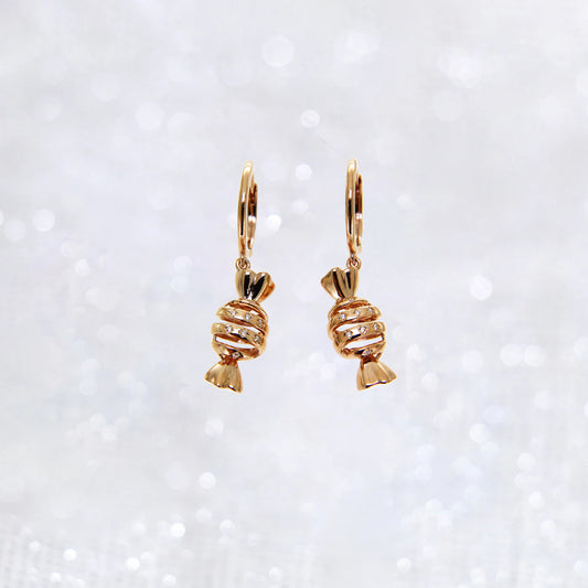 Rose Gold Candy Dangle Earrings