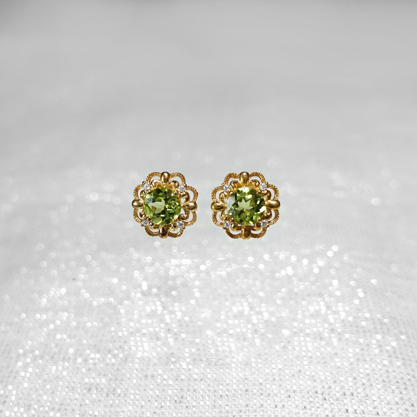 Art Deco Vintage Peridot Earrings