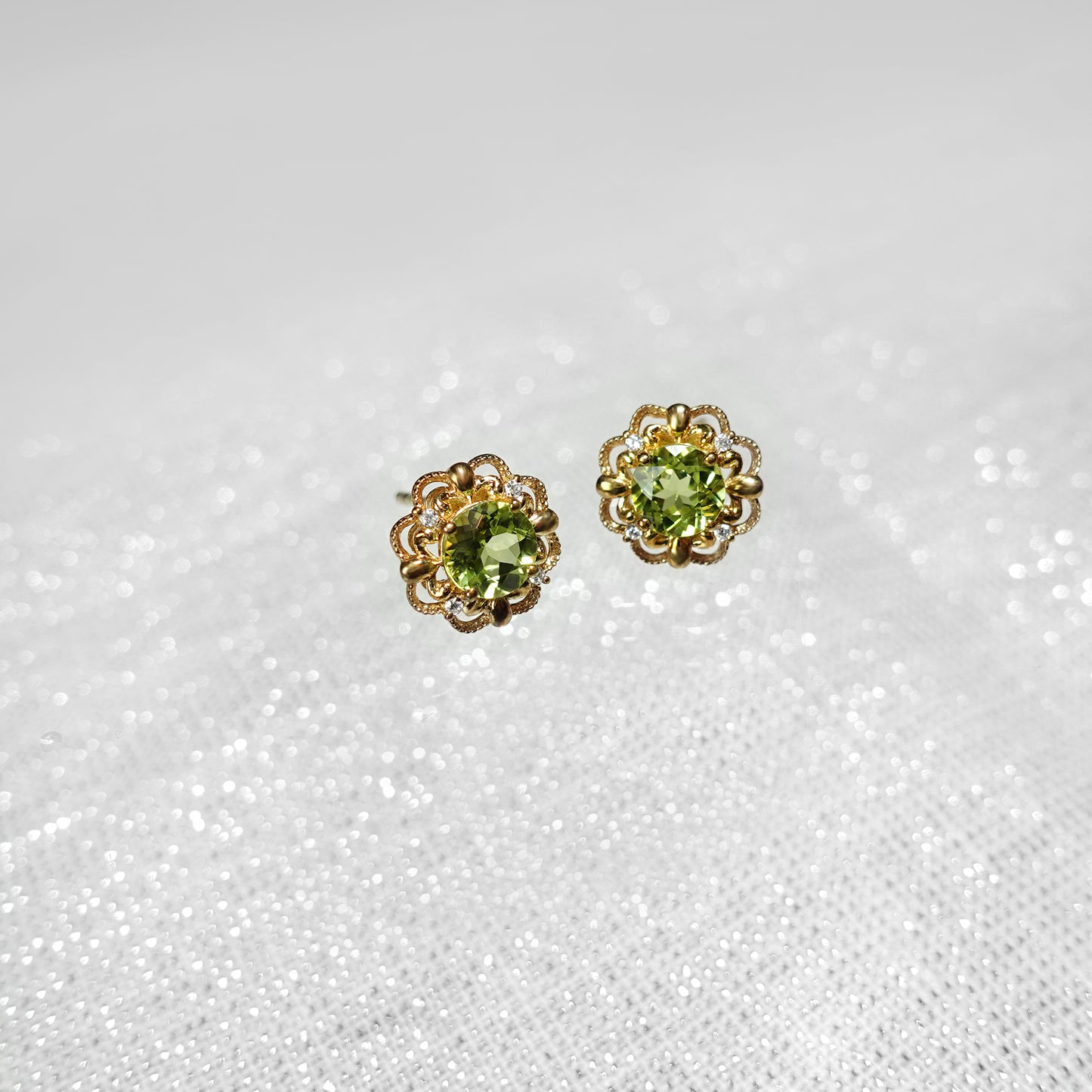 Art Deco Vintage Peridot Earrings