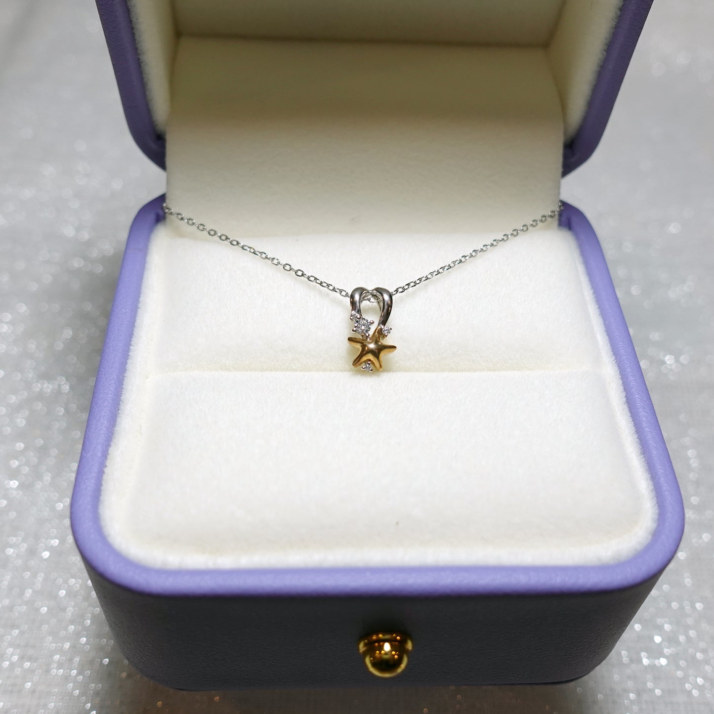 Rose Gold Starfish Minimalist Pendant