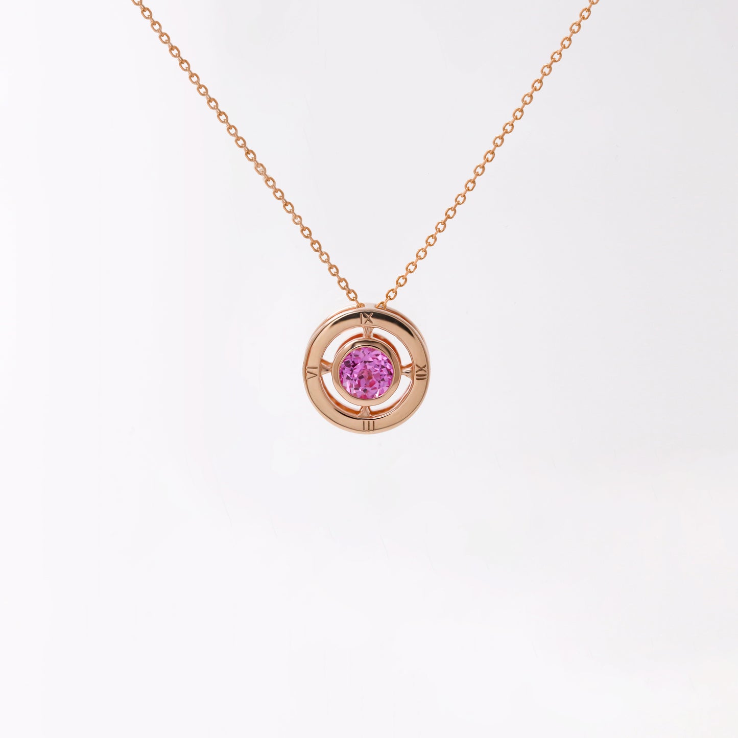 Pink Sapphire Two Way Necklace