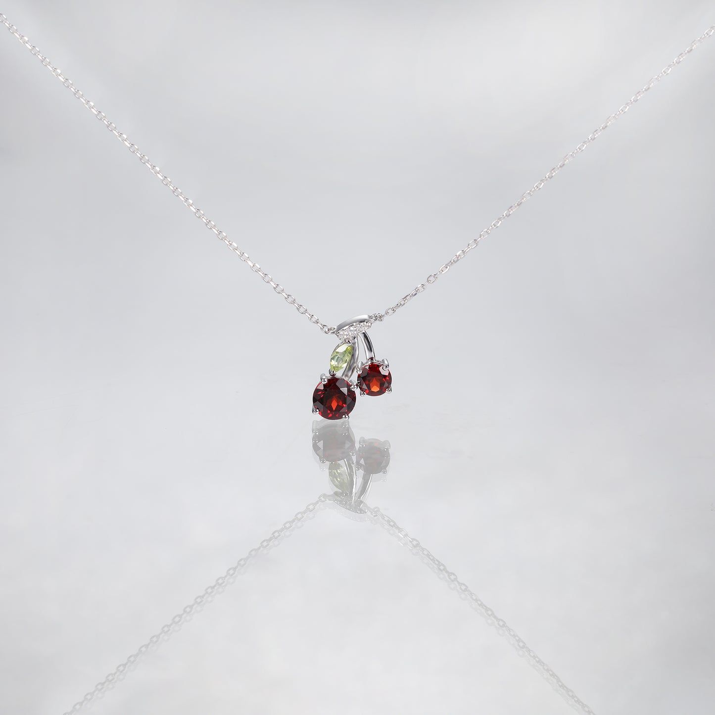 Garnet Cherry Fashion Necklace