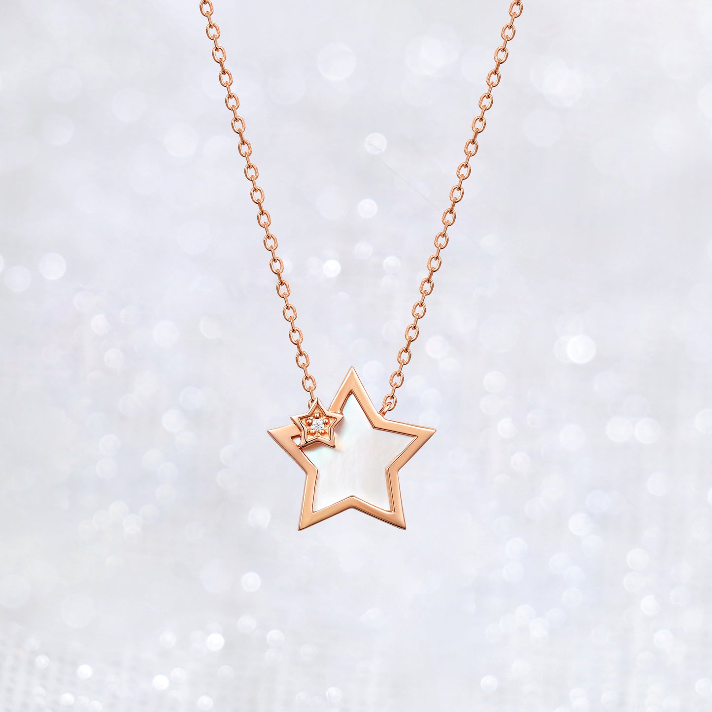 Star Mother of Pearl Necklace