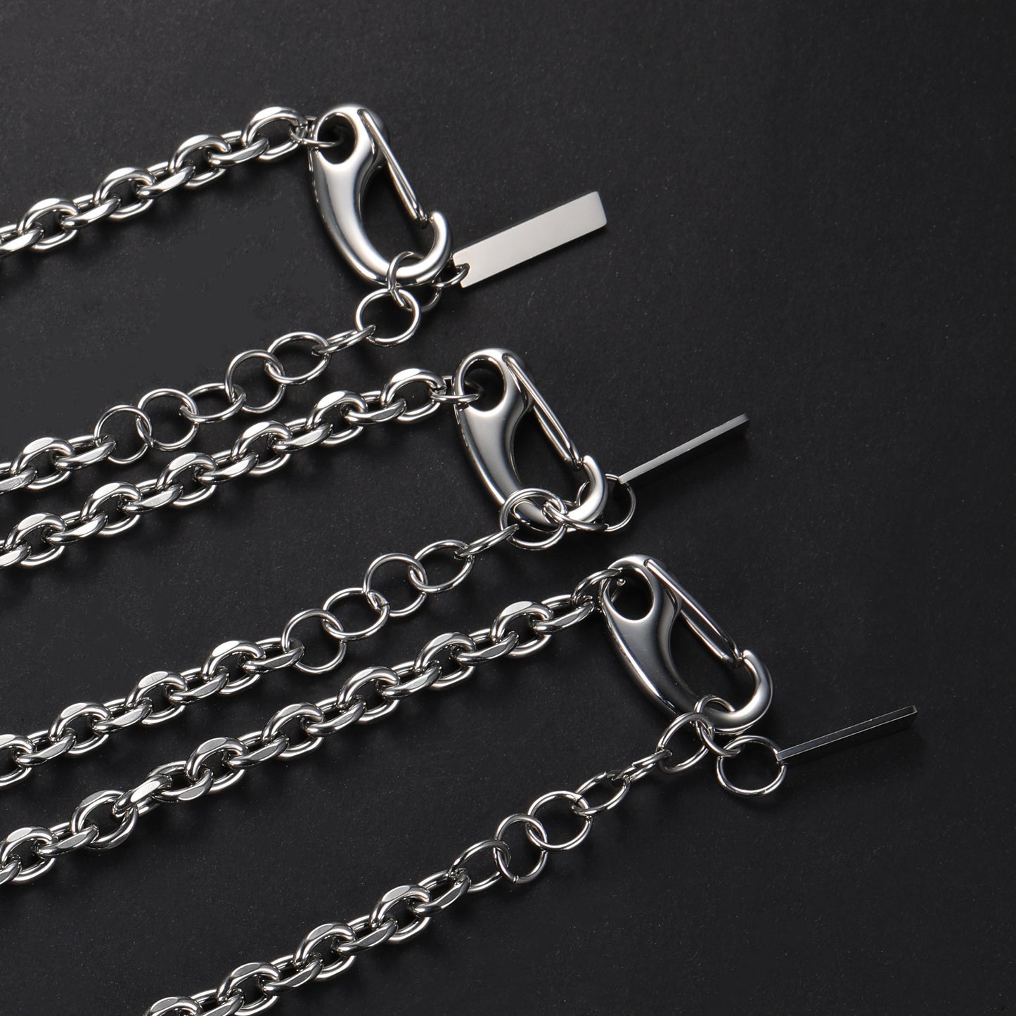 Cable Link Chain Necklace Silver (LC0006)
