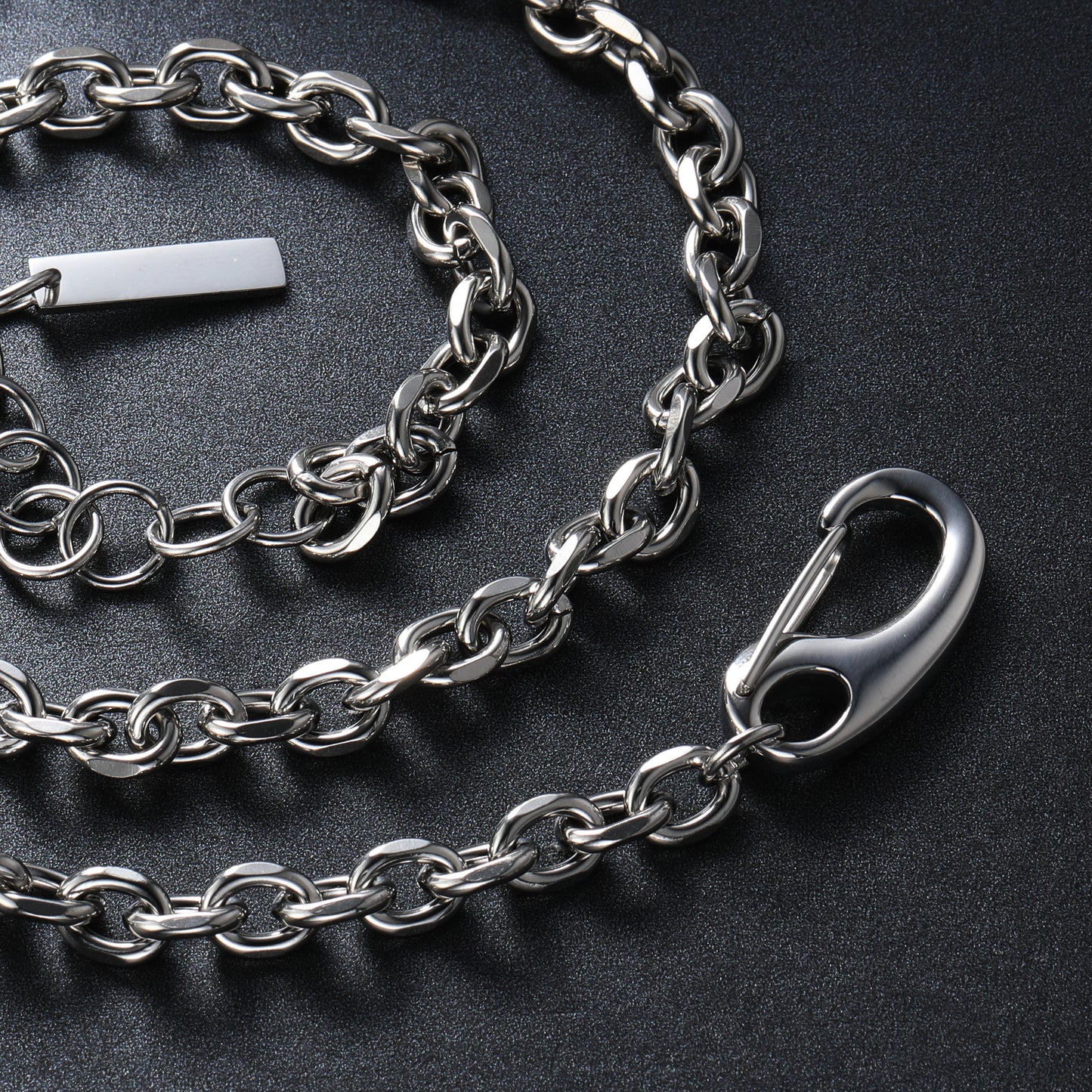 Cable Link Chain Necklace Silver (LC0006)