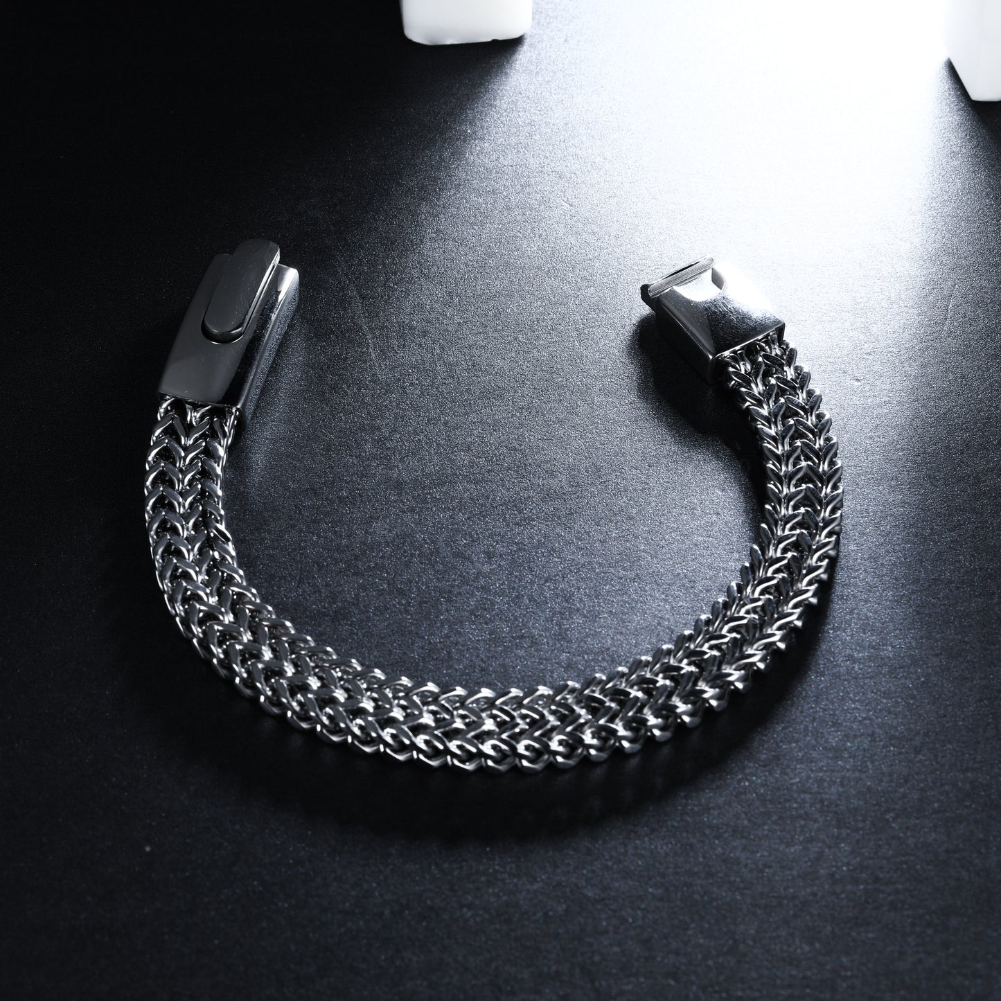 Double Wheat Chain Link Bracelet (B0012)