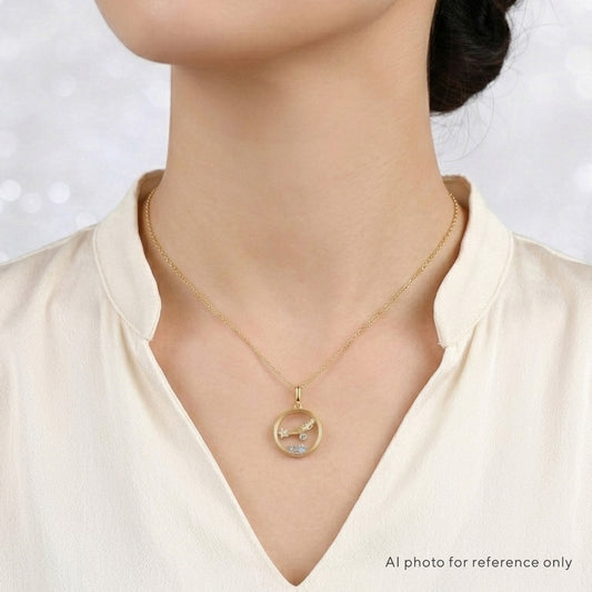 Meteor Star Topaz Locket Pendant