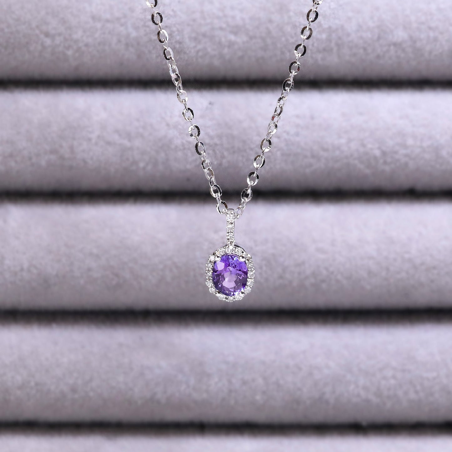 Classic Oval Sapphire Necklace