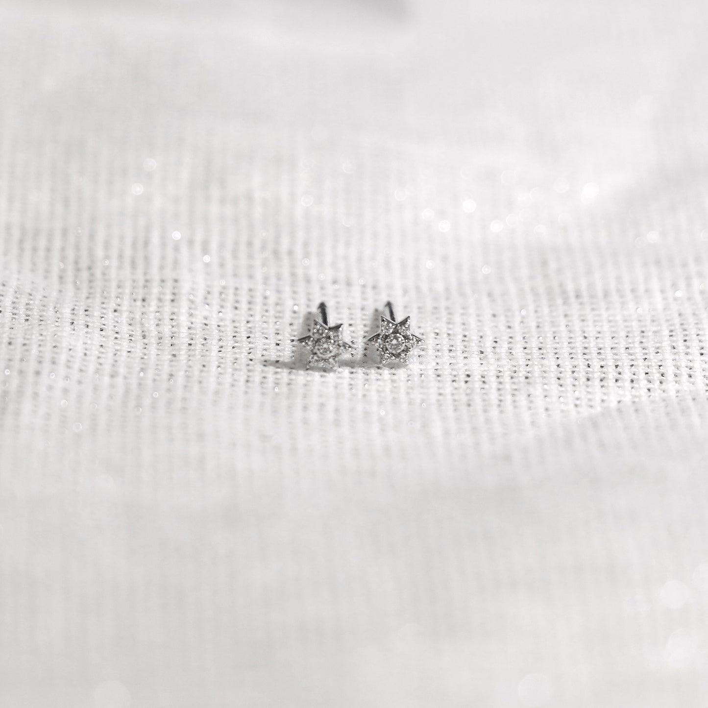 Hexagram Star Diamond Earrings