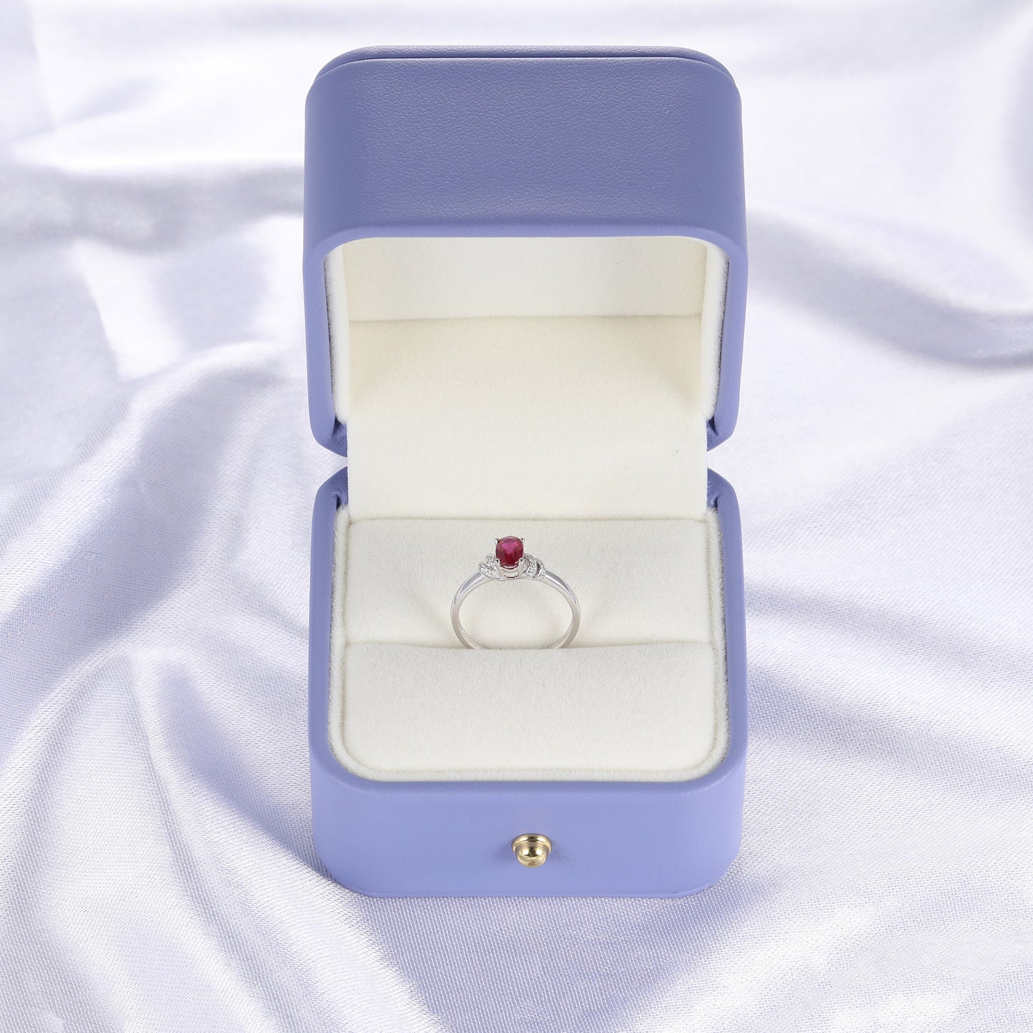 Red Ruby Fashion Promise Ring