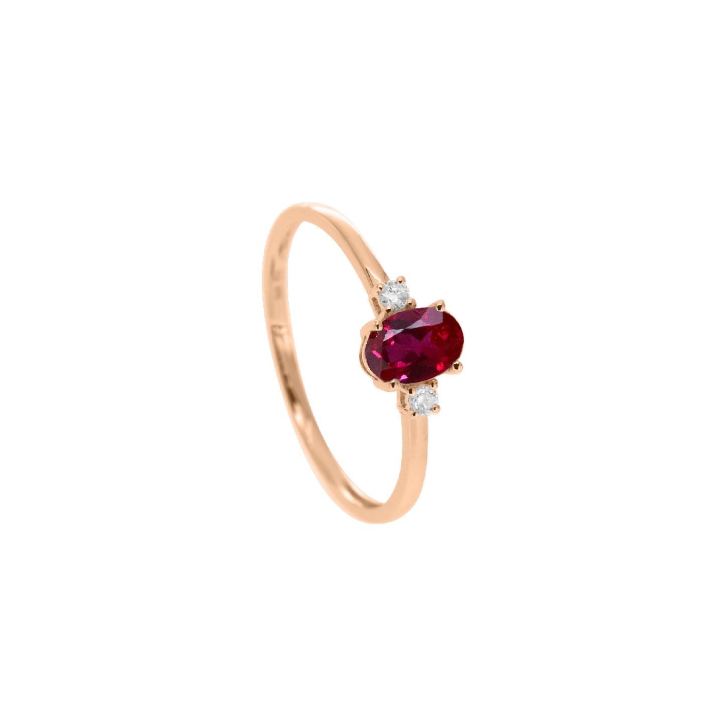 Morganite Diamond Shoulder Engagement Ring