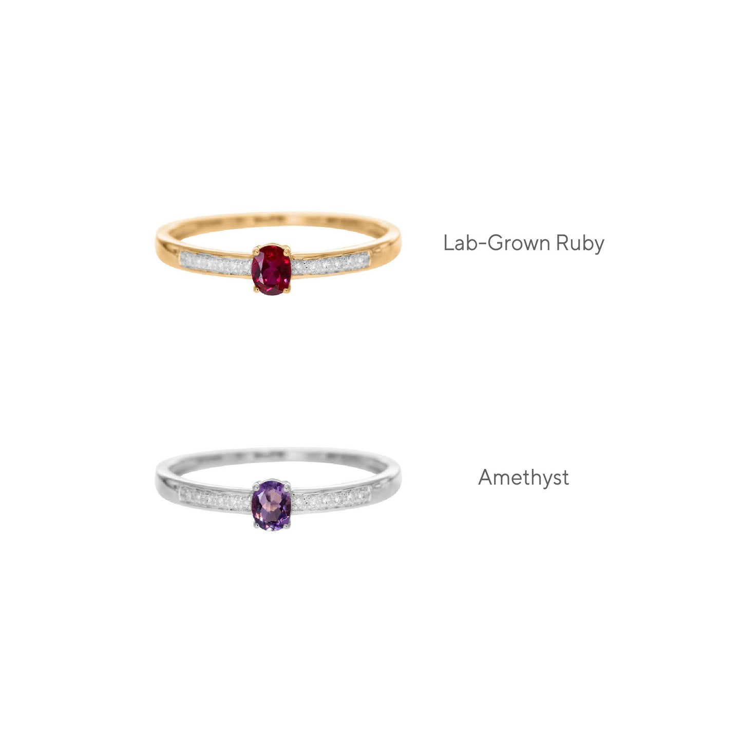 Dainty Sapphire Diamond Ring