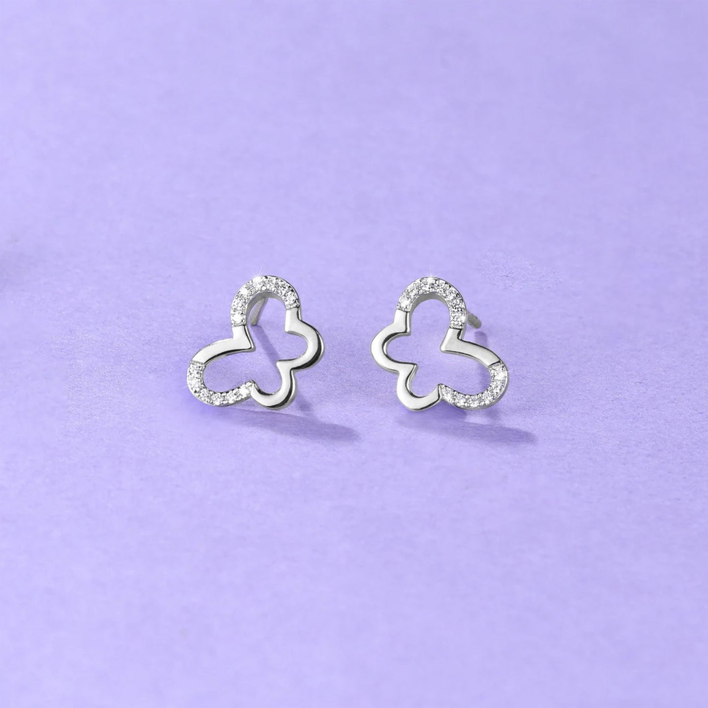 Open Butterfly Diamond Studs