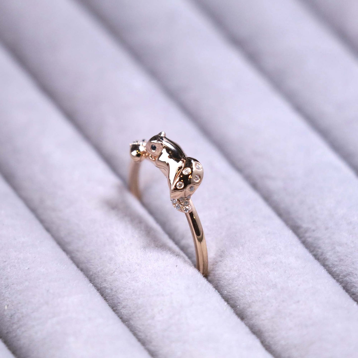 Cute Squirrel Acorn Ring