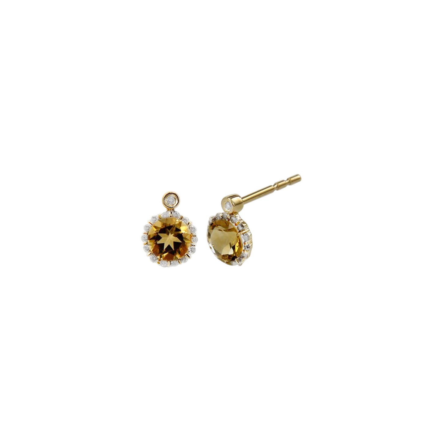 5mm Round Peridot Earrings