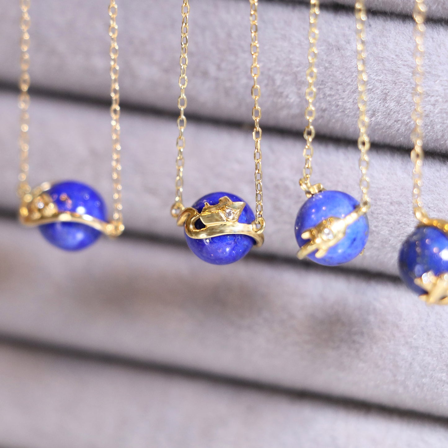 Ship Lapis Planet Necklace