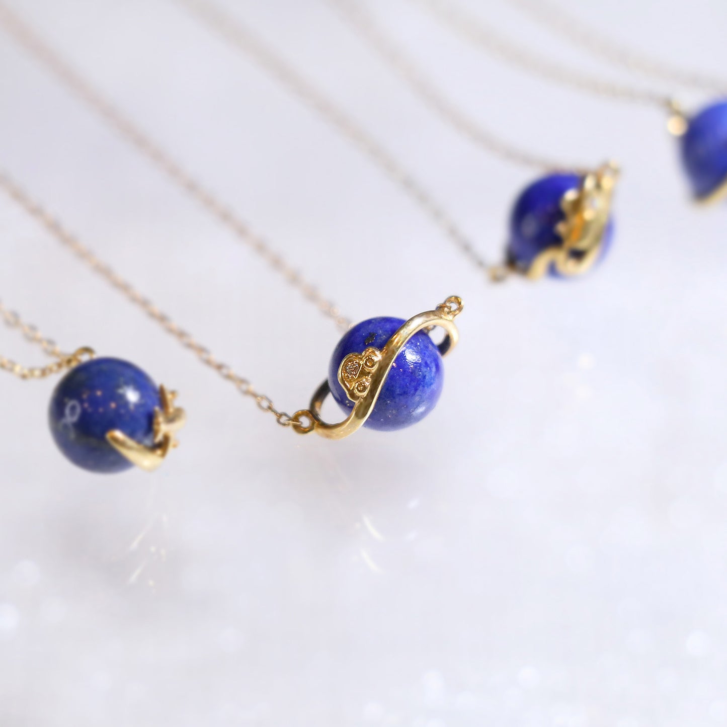 Car Lapis Planet Necklace