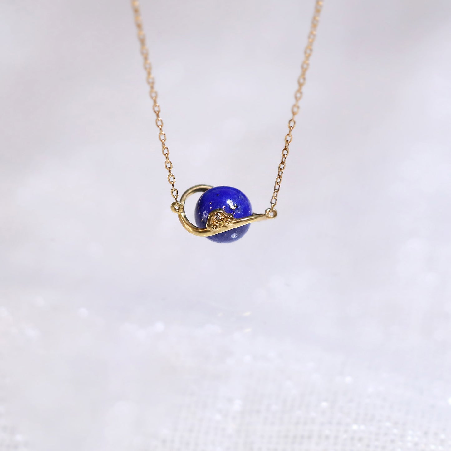 Car Lapis Planet Necklace