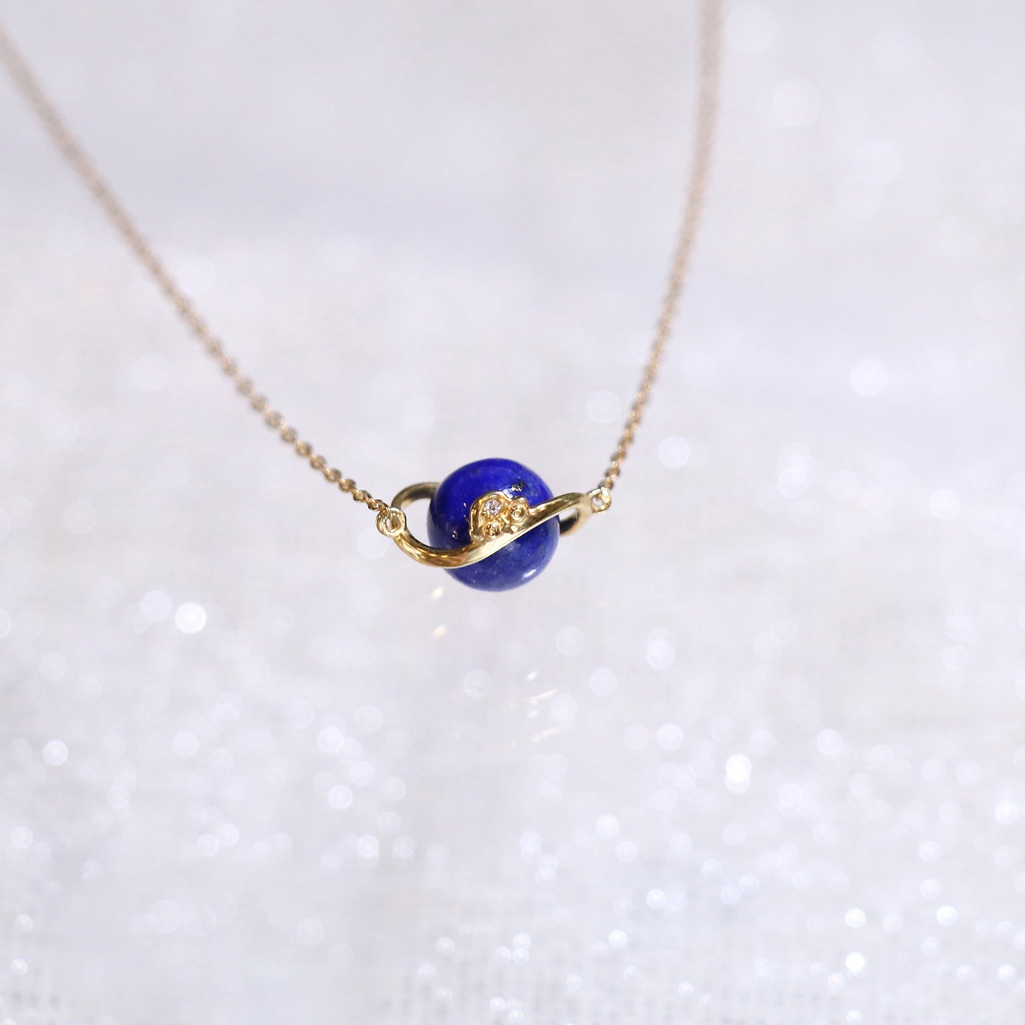 Car Lapis Planet Necklace