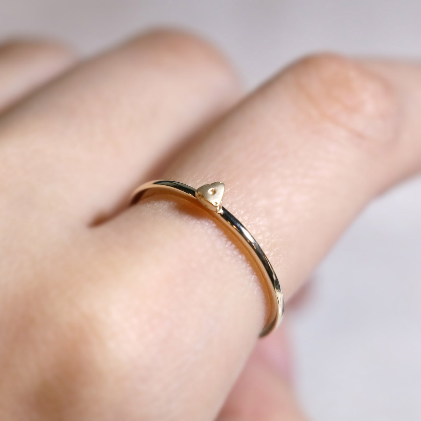 Cute Mini Gold Cheese Ring