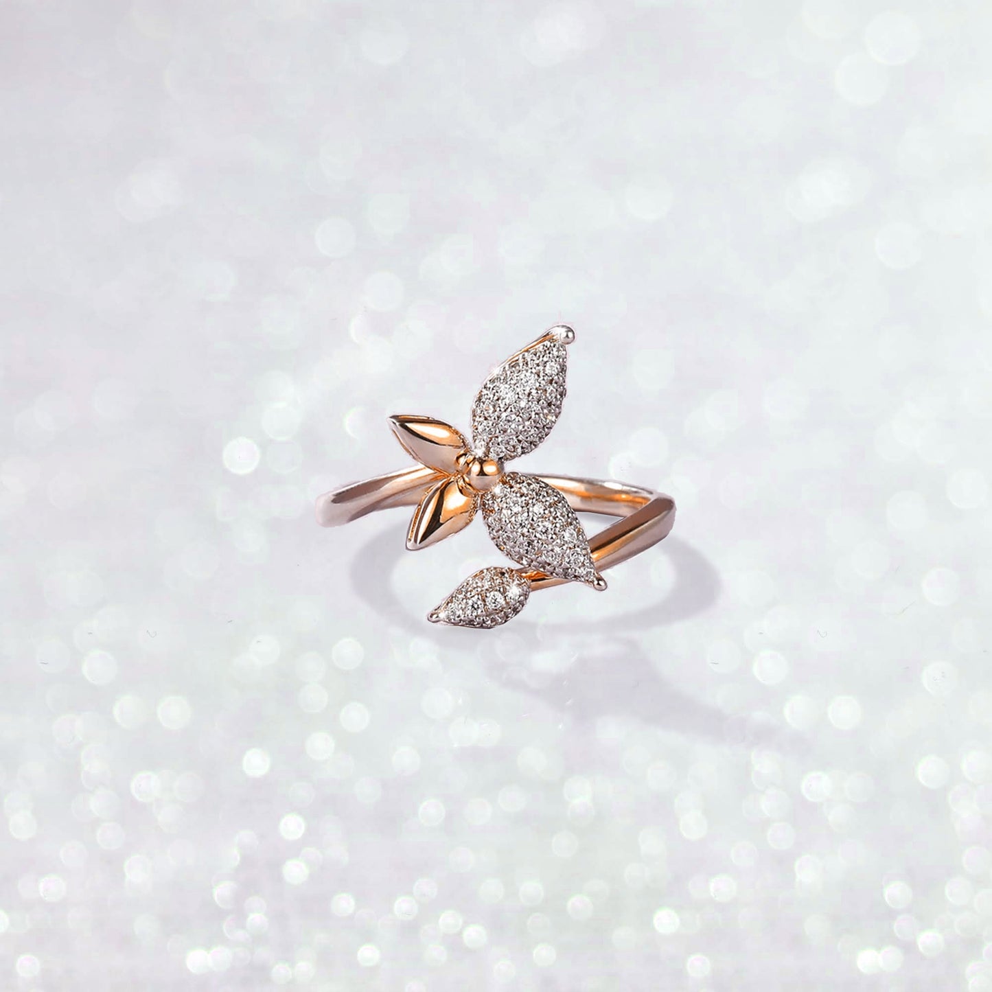 Buttfly Diamond Ring